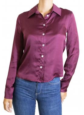 Camicia in viscosa con colletto